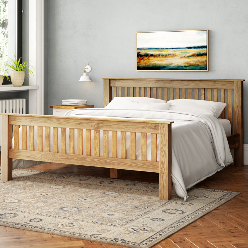 Marley Bed, Kingsize (5'), White Oak