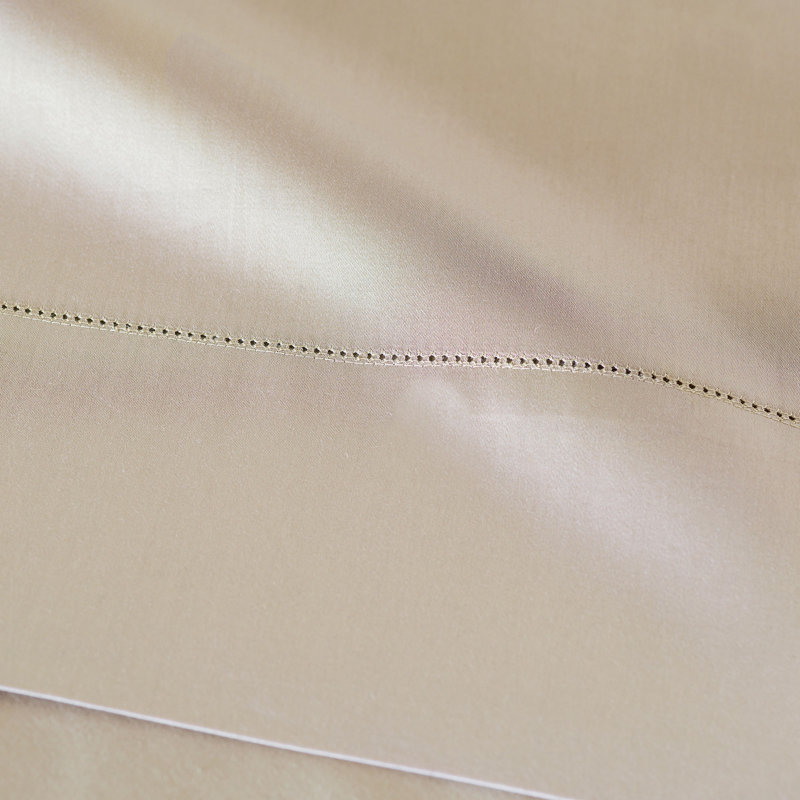 Deluca Egyptian Cotton Sateen, King Pillowcase, Almond