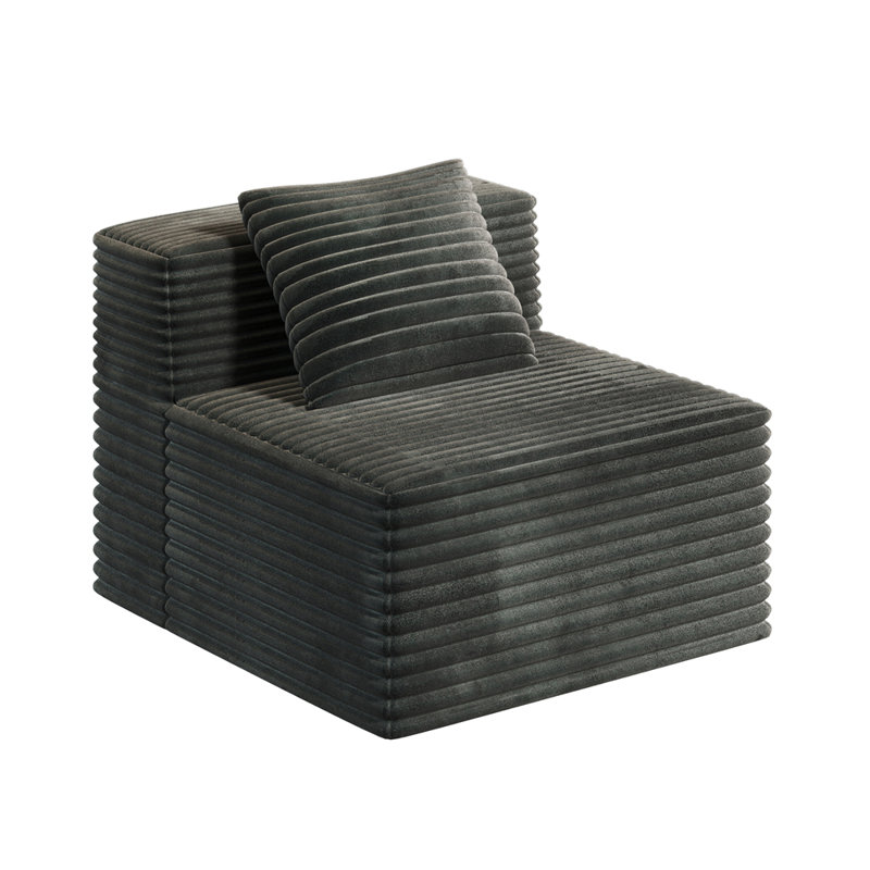 Canapé simple pour canapé modulaire modulaire, canapé haute densité en mousse viscoélastique pour canapé de chambre à coucher (canapé simple)