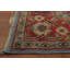 Tapis unique en coton 8 pi 7 po x 5 pi 11 po bleu marine et bleus