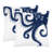 Blue Octopus Pillow