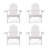 Bickford 30'' W Plastic Adirondack Chair (Set of 4)-99306044