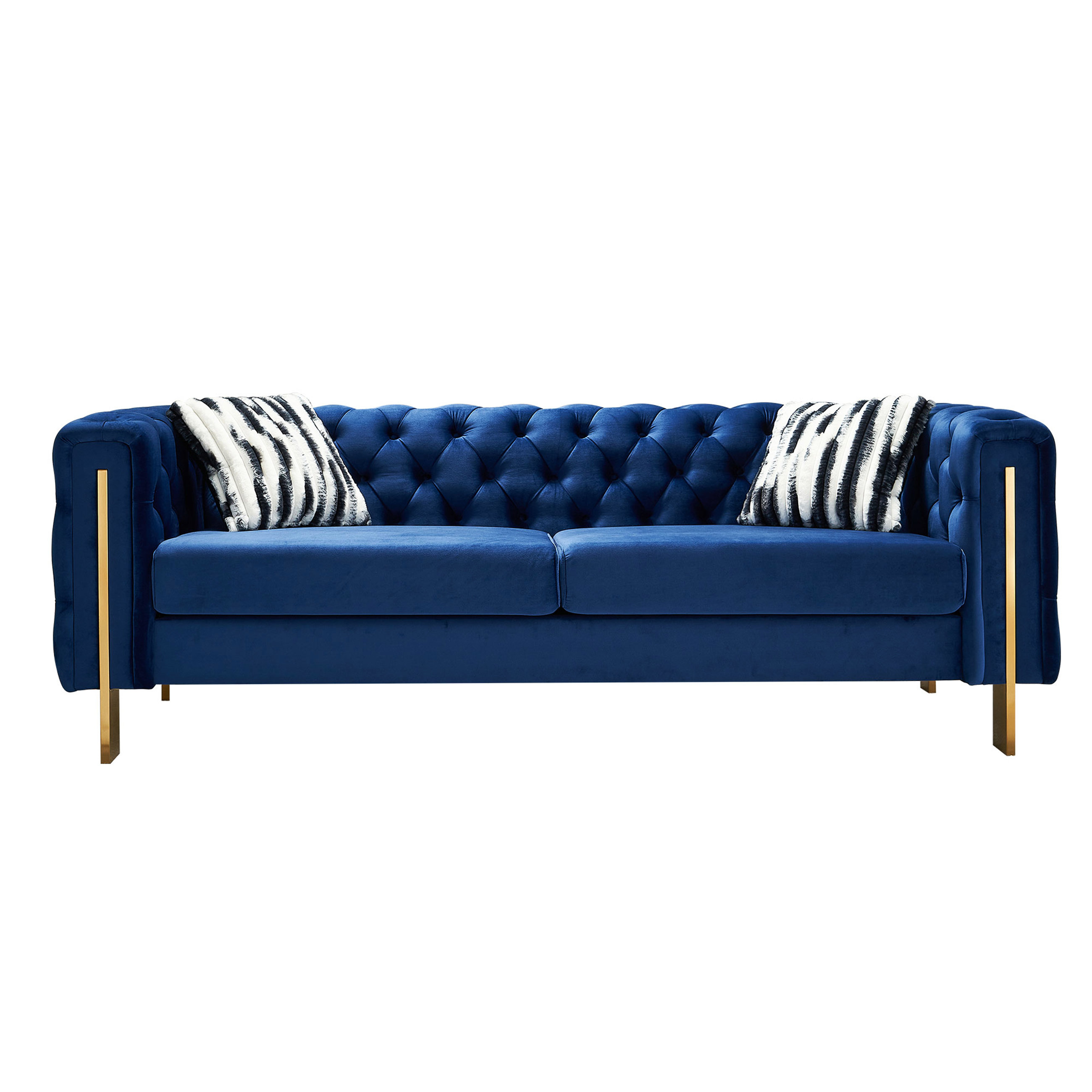 Everly Quinn Chesterfield Modern Tufted Velvet Sofa For Living Room ...
