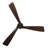 Peregrine 56" Indoor/Outdoor DC Ceiling Fan with LED Light and Remote, Damp Rated, Koa Modern Ceiling Fan-1219405979