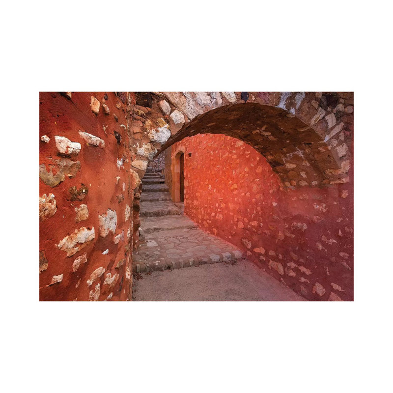 France, Provence, Roussillon. Stone Arch And Passageway. by Jaynes Gallery - Wrapped Canvas Gallery-Wrapped Canvas Giclée