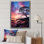 Ciel photo éternelle crépuscule I - décoration murale florale