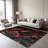 1PC Abstract Geometric Wavy Pastel Purple & Pink Tone Pattern area rugs for Living Room, Soft and Comfortable, Suitable for all seasons, easy-to-maintain, machine washable Indoor floor mat, Under Table Farmhouse suitable for dining room, bedroom,-406548901