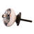 White/Black/Gold Flower Ceramic Knob