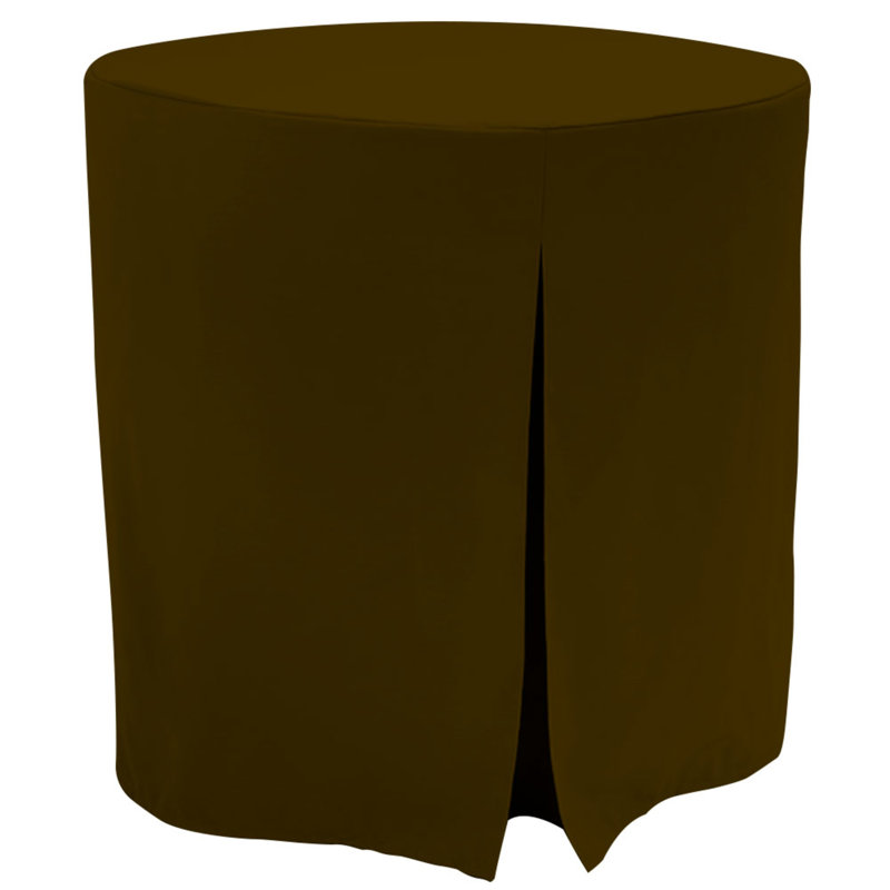 Tablevogue Round Table Cover, Chocolate, 48" L x 48" W