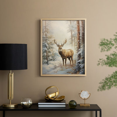 «Christmas Holiday Art DCL XXX», reproduction d'art encadrée - bois massif