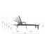 Ensemble de 2 chaises longues à structure en aluminium résistantes à la rouille avec siège en filet et accoudoirs-417105891