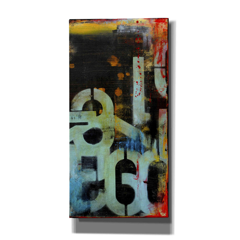 Epic Graffiti 'Out Numbered II' By Erin Ashley, Gi " Out Numbered II " by Erin Ashley, 24" H x 12" W x 0.75" D