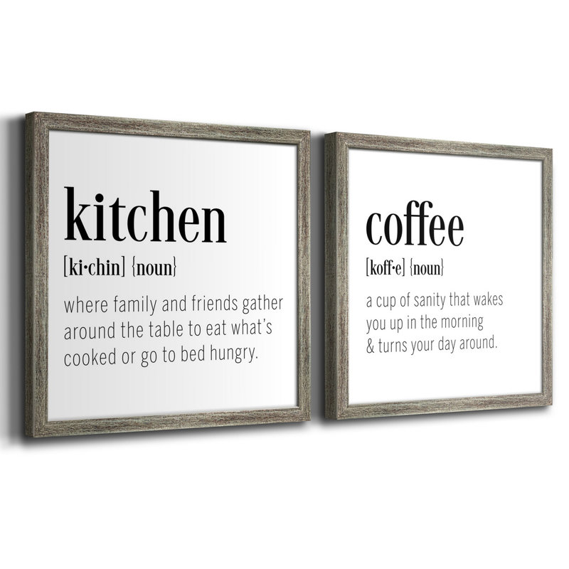 " Kitchen Definition " 2 - Pieces