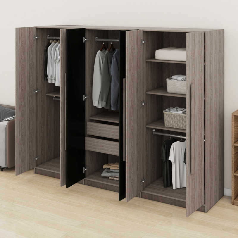 Armoire de rangement en bois avec tiroirs
