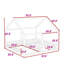 Lit plateforme simple et simple avec garde-corps et lattes-1506561425