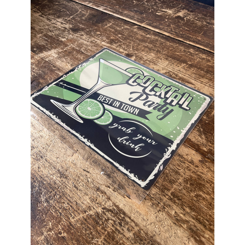Handmade Food & Beverage Wall Decor on Metal