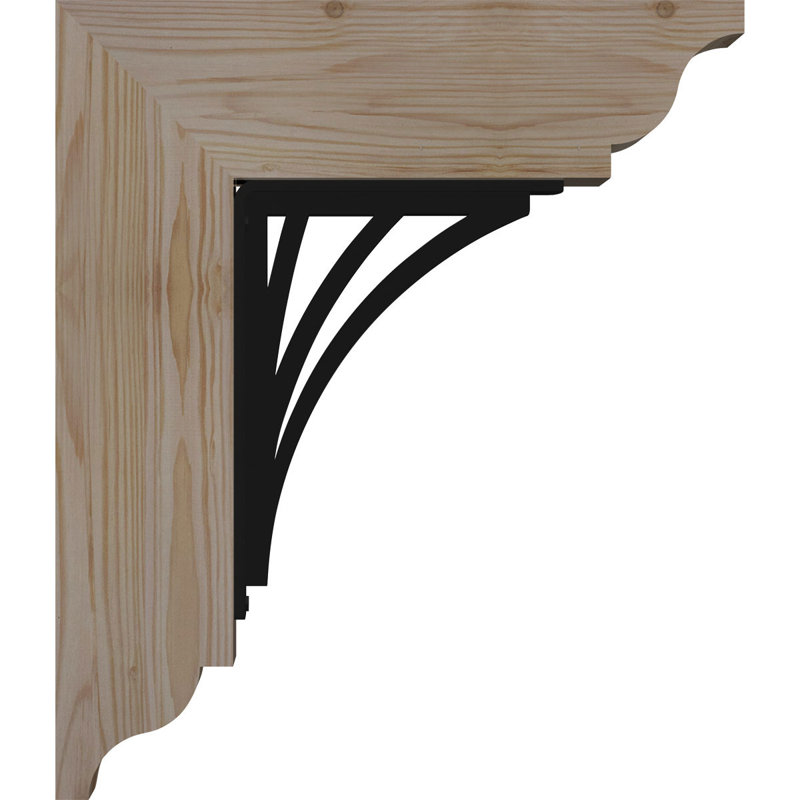 Support à fer à repasser traditionnel de 3 po Nevio, H 16 po x P 13 1/2 po, Sapin de Douglas l 3 1/2 po x T 4 po (lisse)