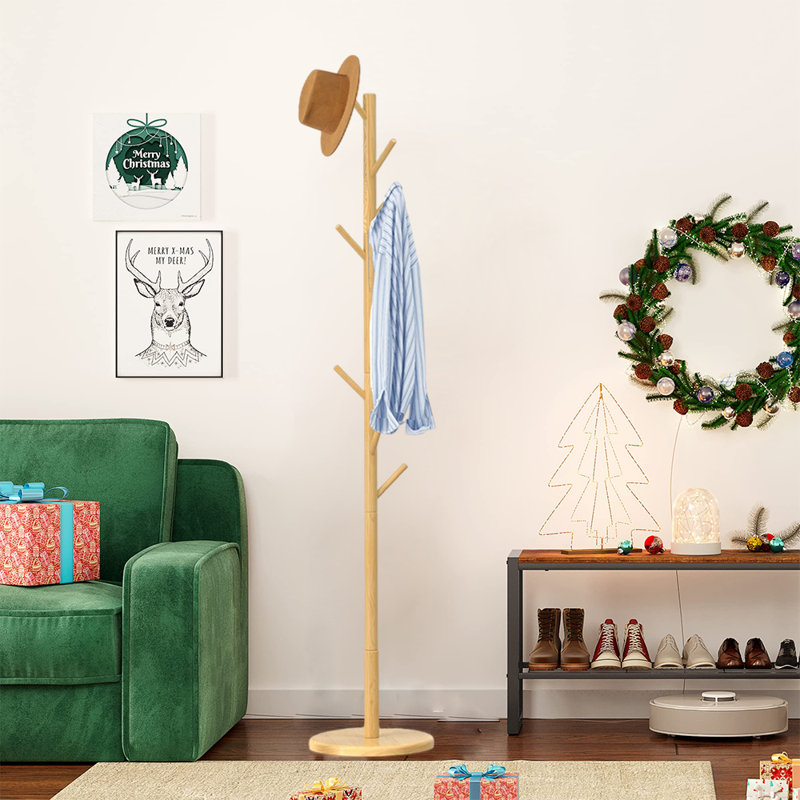 Coat Rack For Entryway, Hallway, Living Room, Bedroom, Brown