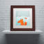 "winter foxes" par carla martell, art encadré-13605860-13605862