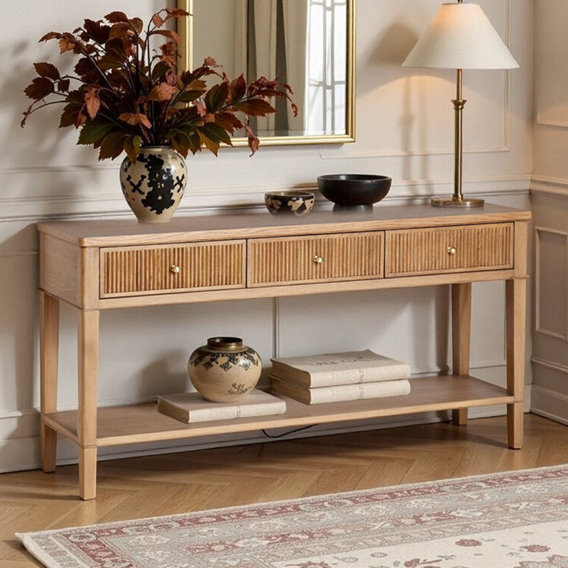 Console American Country, Bois naturel