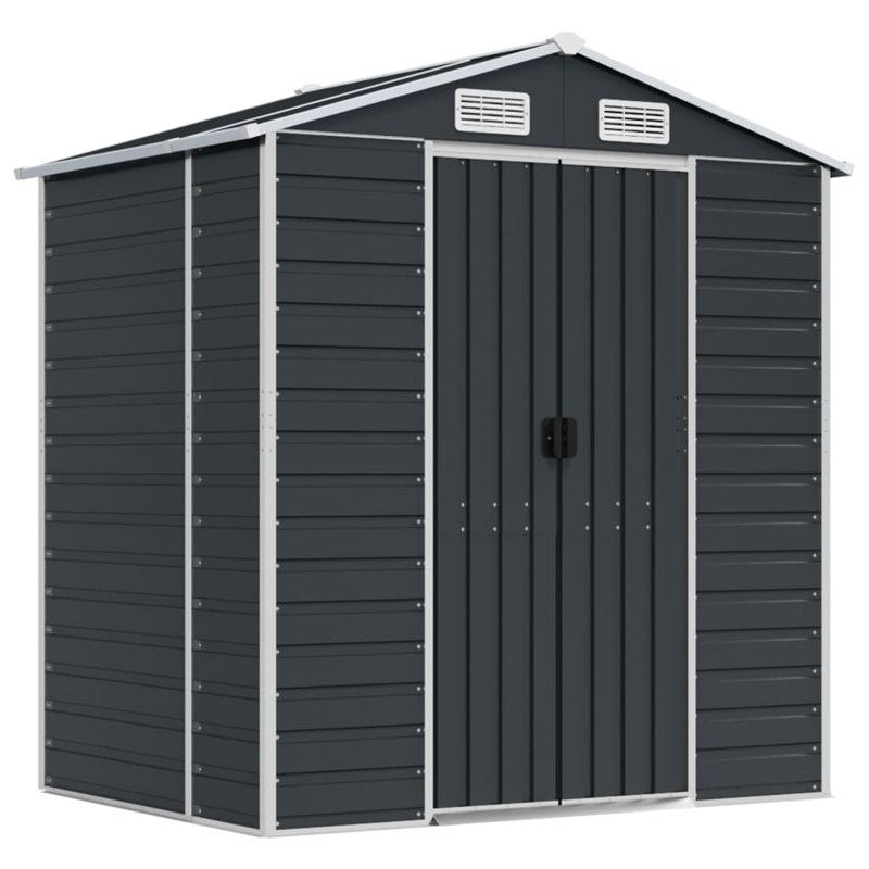 Storage Shed, 78" H x 75.2" W x 51.2" D, Anthracite