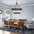2-tier Wagon Wheel Industrial Chandeliers