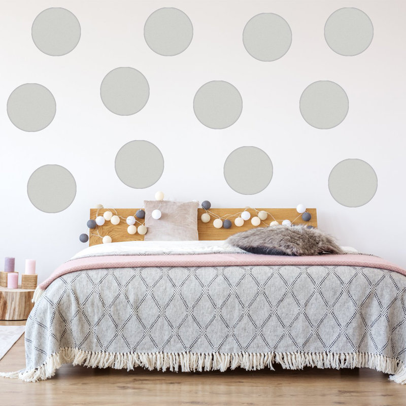 Dimas Abstract Non-Wall Damaging Wall Decal, Silver