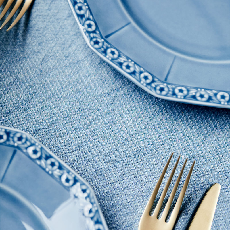 Maria Porcelain Dinner Plate, Dream Blue