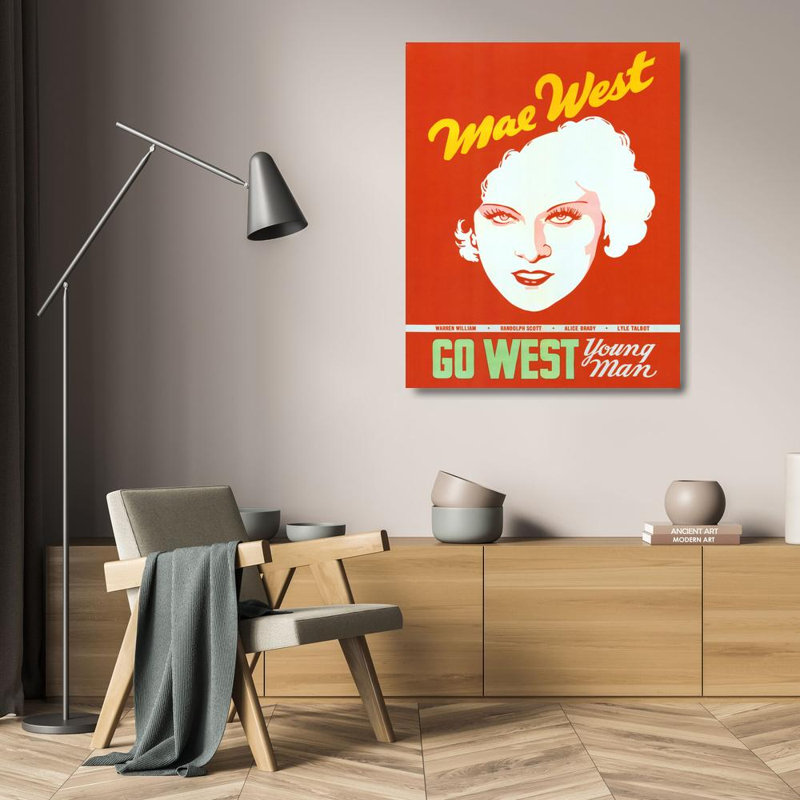 Go West, jeune homme, H 24 po x l 19 po