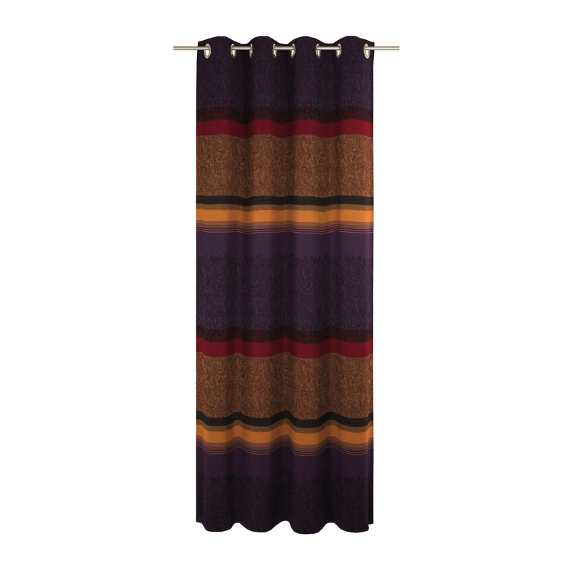Goldsmith Room Darkening Curtain Single Panel, 132cm Width x 145cm Drop, Red/Purple