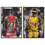 Dynamic Duo: Graffiti Hoops Canvas Print Sports Wall Decor Set by Art Remedy, Silver Frame, 36 x 54