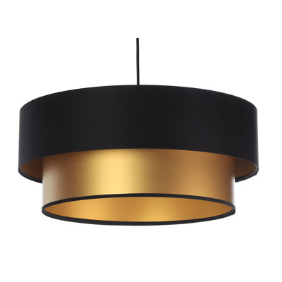Shandra 1 - Light Black Drum Pendant