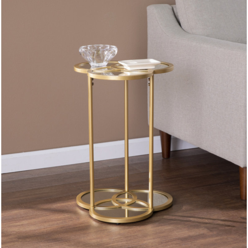 Glass Top End Table