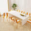 Ensemble de 4 chaises rayées avec blocs colorés et fabrication en métal beige / orange / blanc. Assise confortable pour de longues périodes, style élégant, adaptable aux styles de décoration, chaises, rayures, Pp-70888232