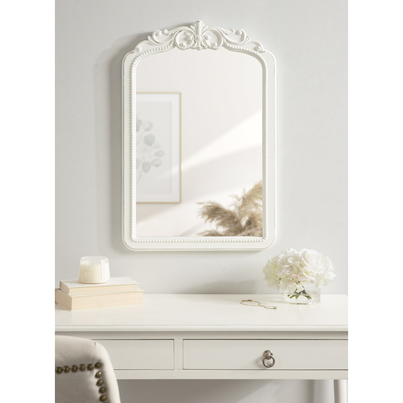 Avenn Odile Framed Wall Mirror 20X30 White, 30" H x 20" W