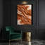 Aquarelle abstraite 37, art mural sur toile brune-232155967
