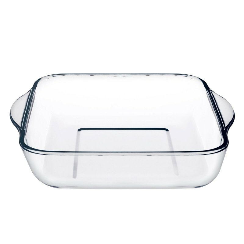 Symple Stuff Hiorulf Square Glass 2 Piece Baker Bakeware Set