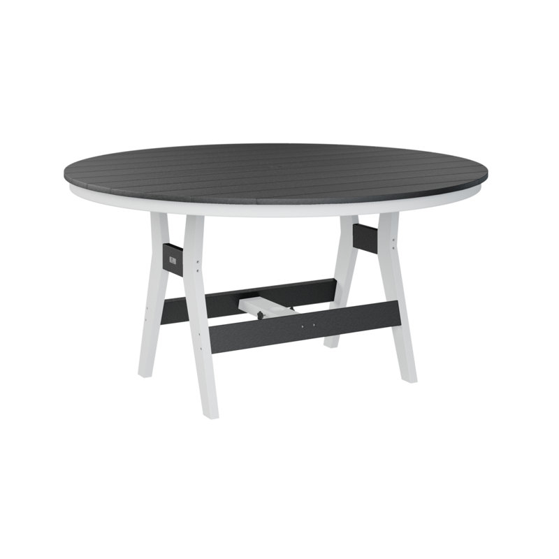 Table de salle à manger ronde Berlin, Noir, H 30,37 po x l 60 po x P 60 po