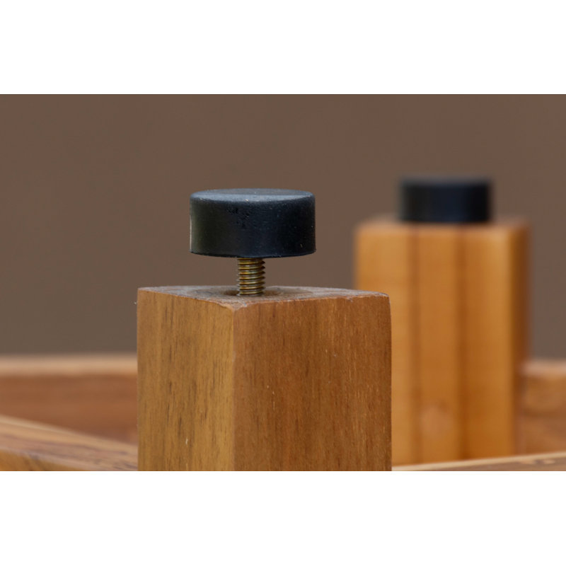 EcoDecors, coin Snazzy, tablette de douche en teck, coin de support de douche, en EarthyTeak ™, 32" H x 17" W x 12" D