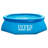 Plastic Round Inflatable Pool 30'' H x 96'' W x 96'' L , with Pump Included