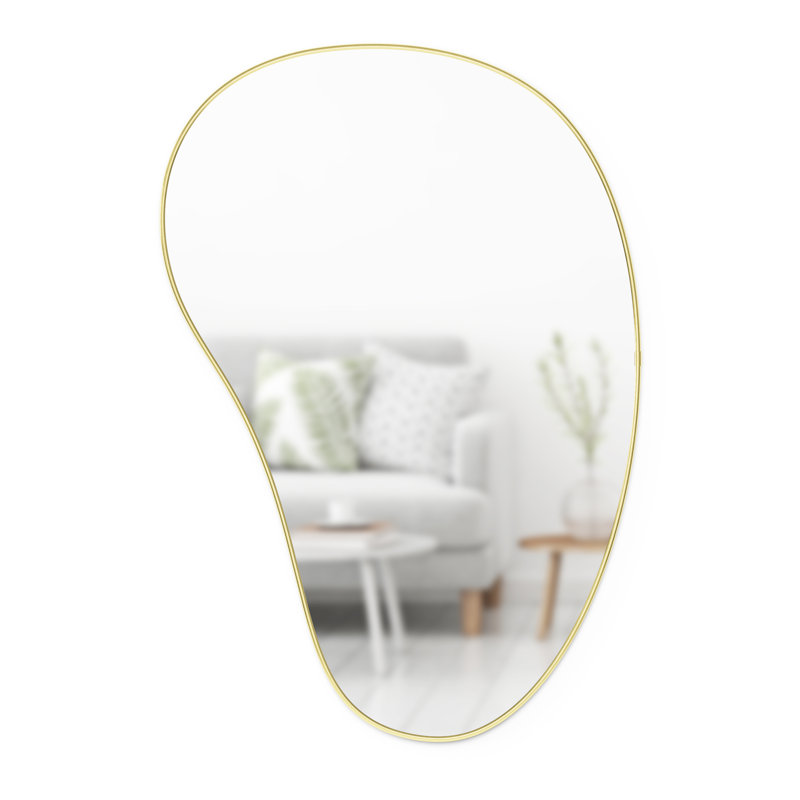 Umbra Hubba Pebble 24 x 36" Mirror, Brass