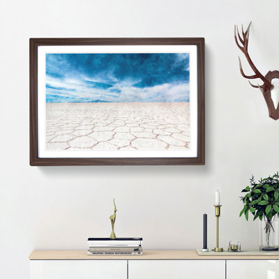 Salar De Uyuni Salt Flat in Bolivia - Picture Frame Painting Print