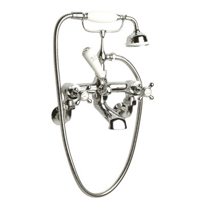 Topaz 3 Handle Bath Shower Mixer with Diverter and Handshower Included