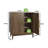 Carved Sideboard Buffet Cabinet, 2-Door Storage Cabinet with Adjustable Shelves for Living Room, Dining Room, Hallway & Office.-1513639161