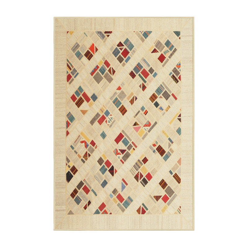 Tapis brun clair / brun clair, Rectangle 5 pi x 7 pi