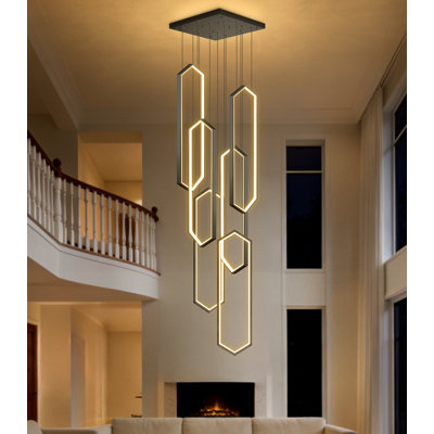 6 Rings Led Dimmable Chandelier