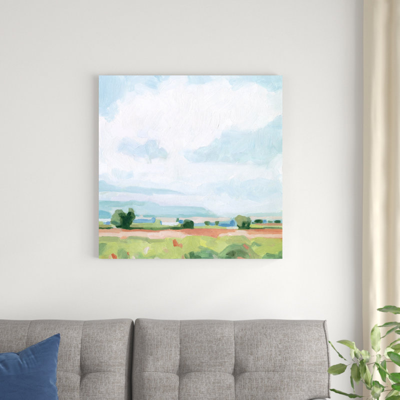 Printemps midi II par Emma Scarvey - peinture sur toile tendue, H 30 po x l 30 po