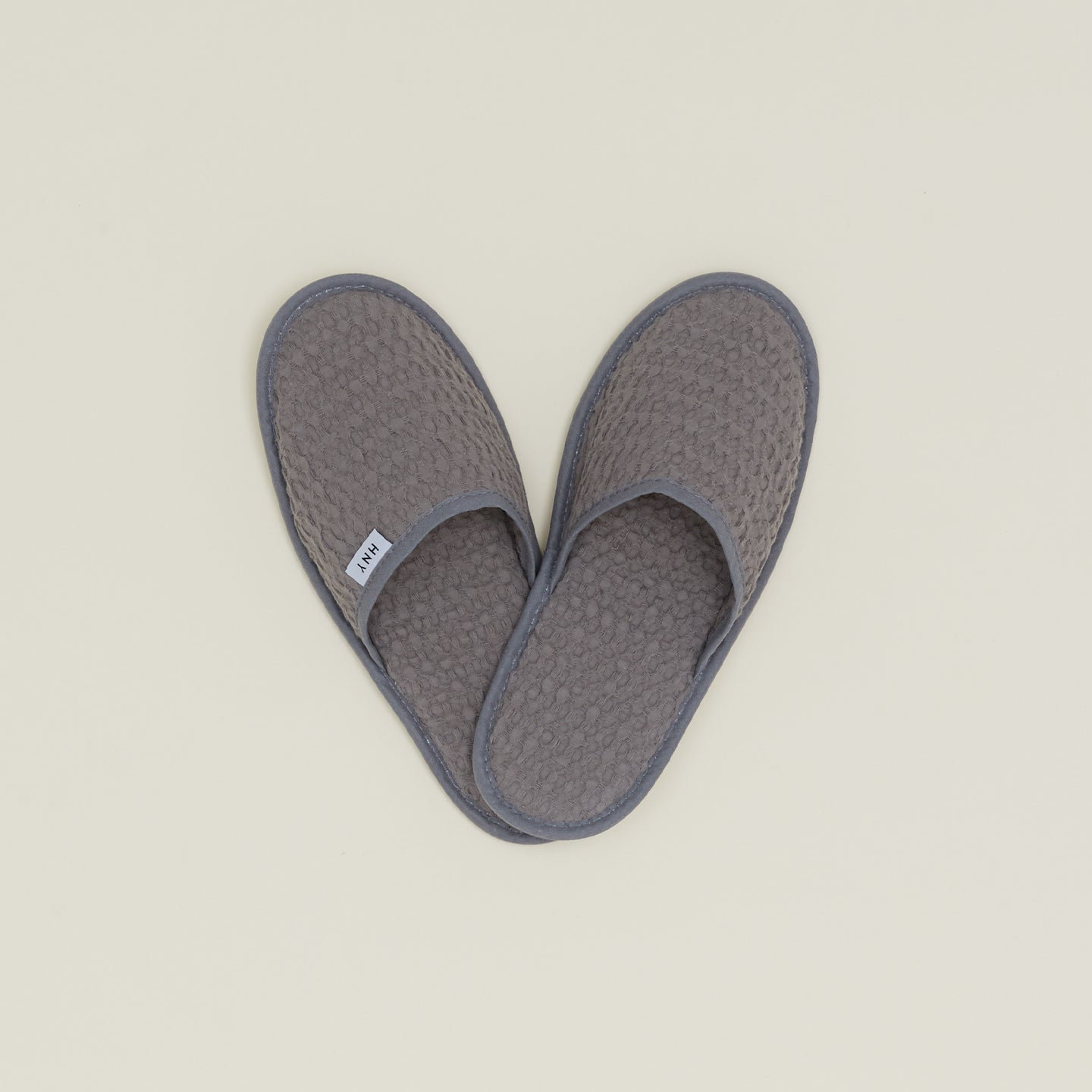 Simple Waffle Slippers, Medium, Dark Gray