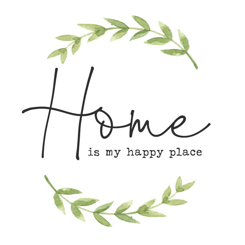 Home Happy Place - Wrapped Canvas Print, 122cm H x 122cm W x 3.8cm D