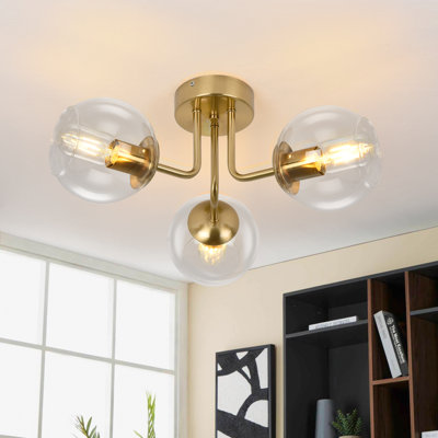 Plafonnier semi-encastré 3 lumières